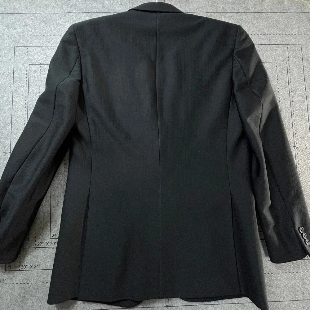 Vintage Sasson Men's Charcoal Pinstripe Blazer Suit Jacket 2 Button Classic Fit‎